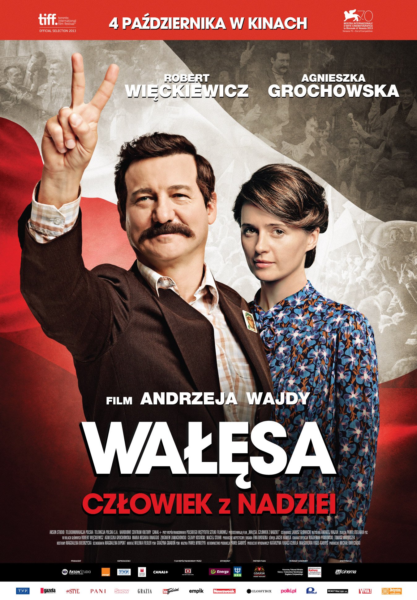 L'affiche originale du film Wałęsa: Czlowiek z nadziei en polonais