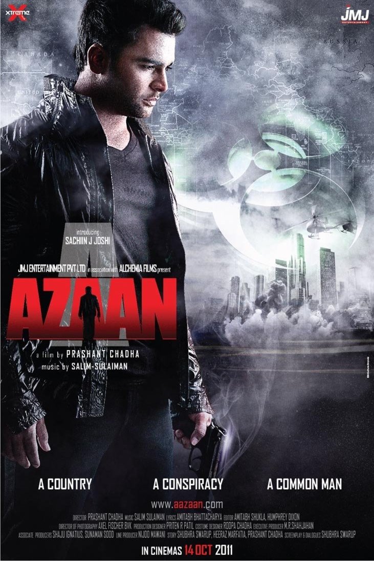Hindi poster of the movie Aazaan