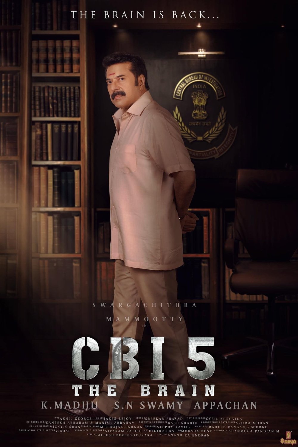 L'affiche originale du film CBI 5 en Malayâlam