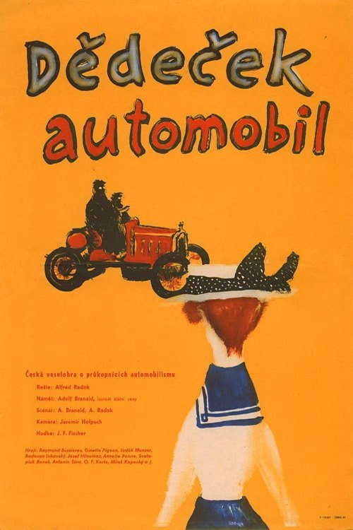 L'affiche originale du film Dedecek automobil en tchèque
