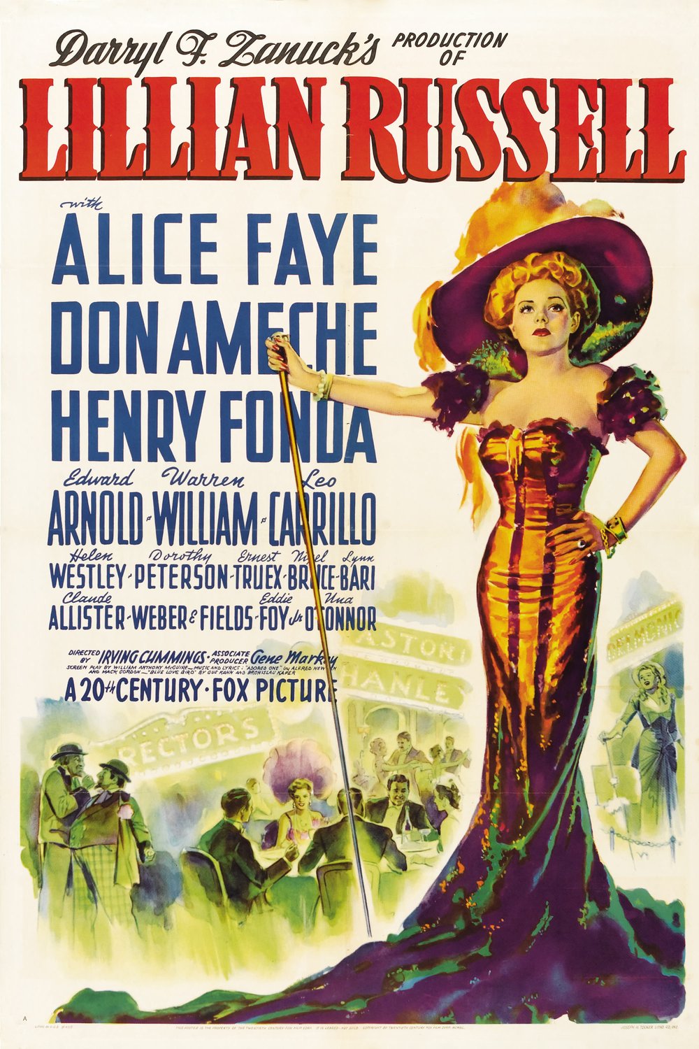 L'affiche du film Lillian Russell