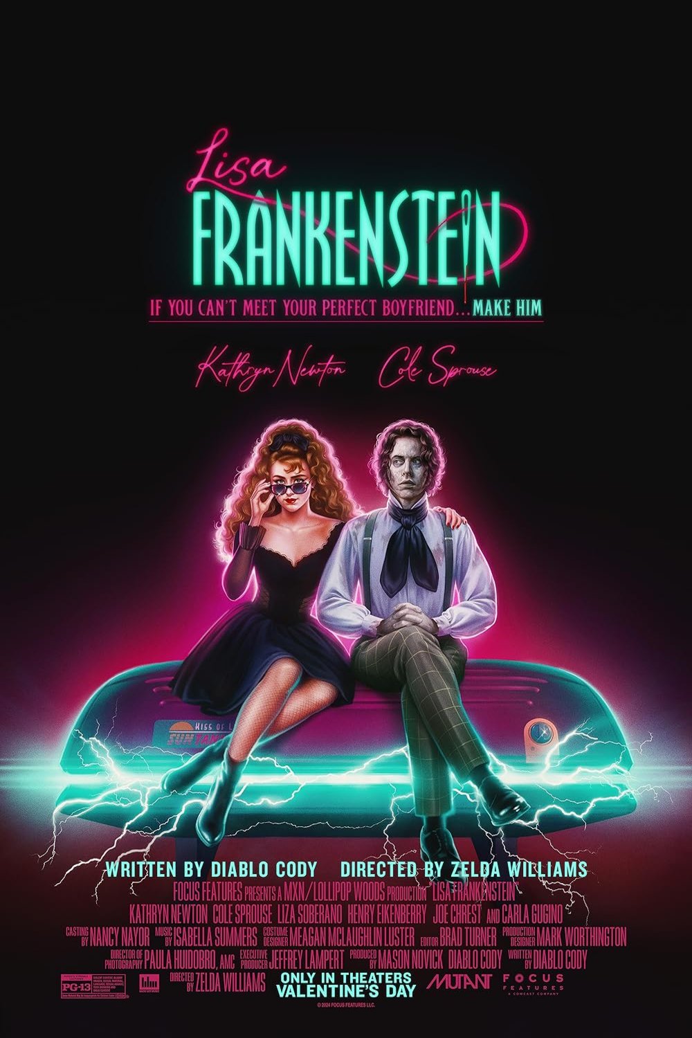 L'affiche du film Lisa Frankenstein v.f.