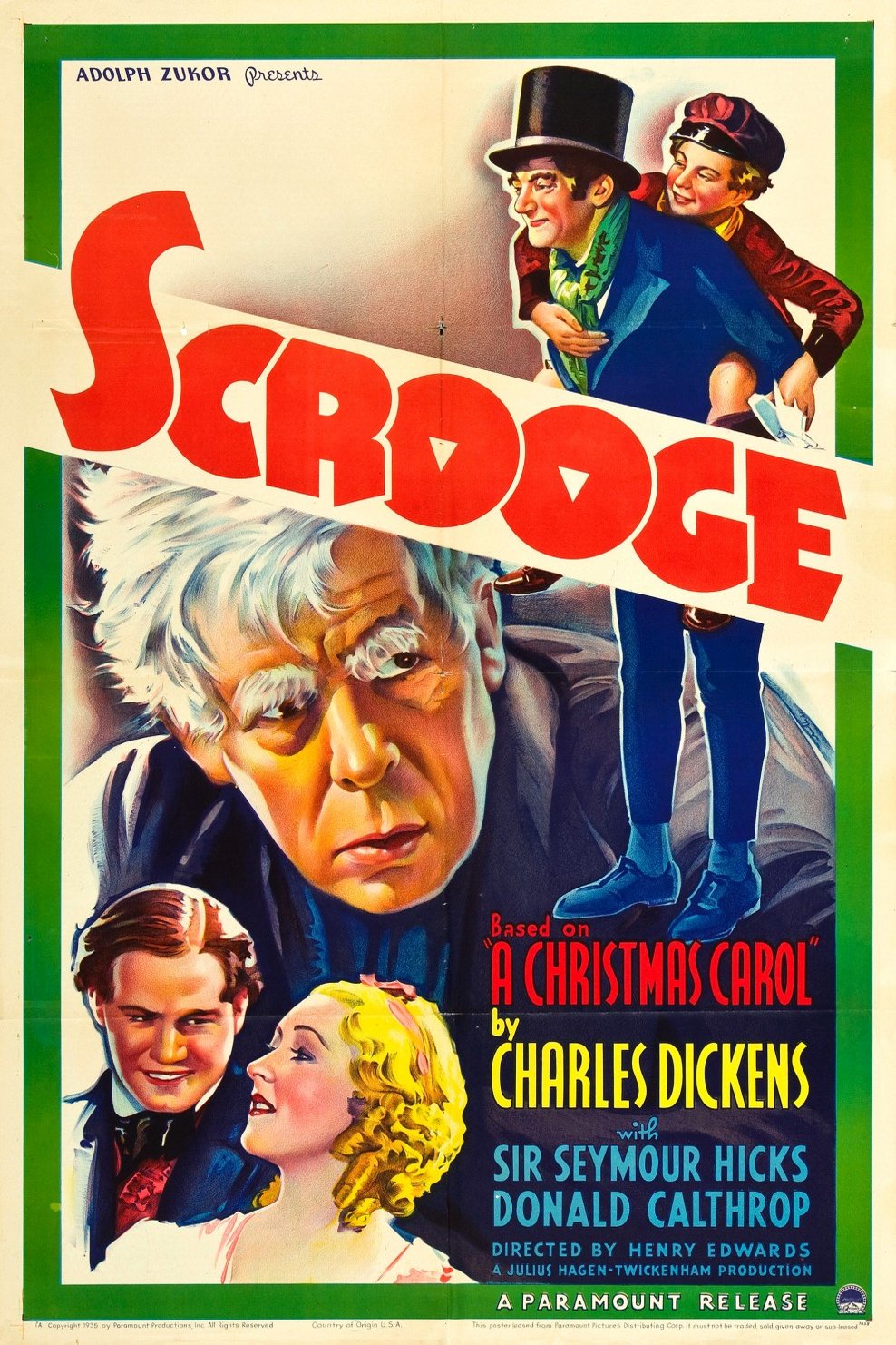 L'affiche du film Scrooge
