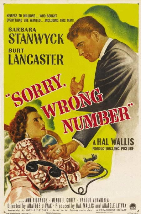 L'affiche du film Sorry, Wrong Number