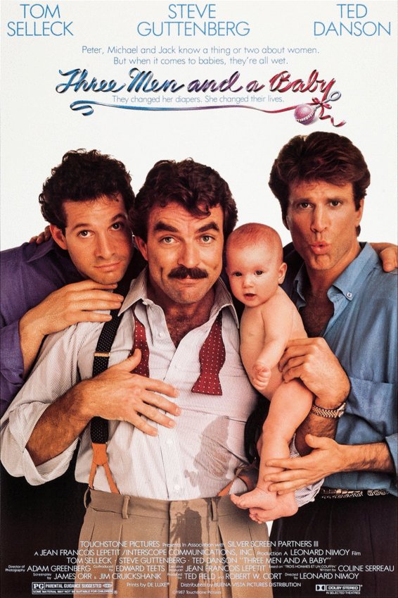 L'affiche du film 3 Men and a Baby