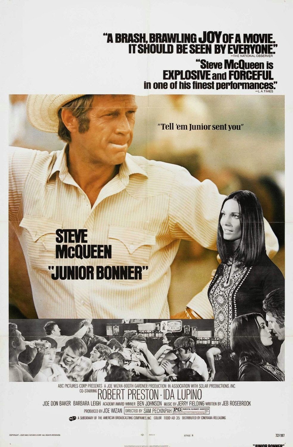 L'affiche du film Junior Bonner