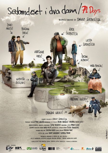 L'affiche originale du film Sedamdeset i dva dana en Croate