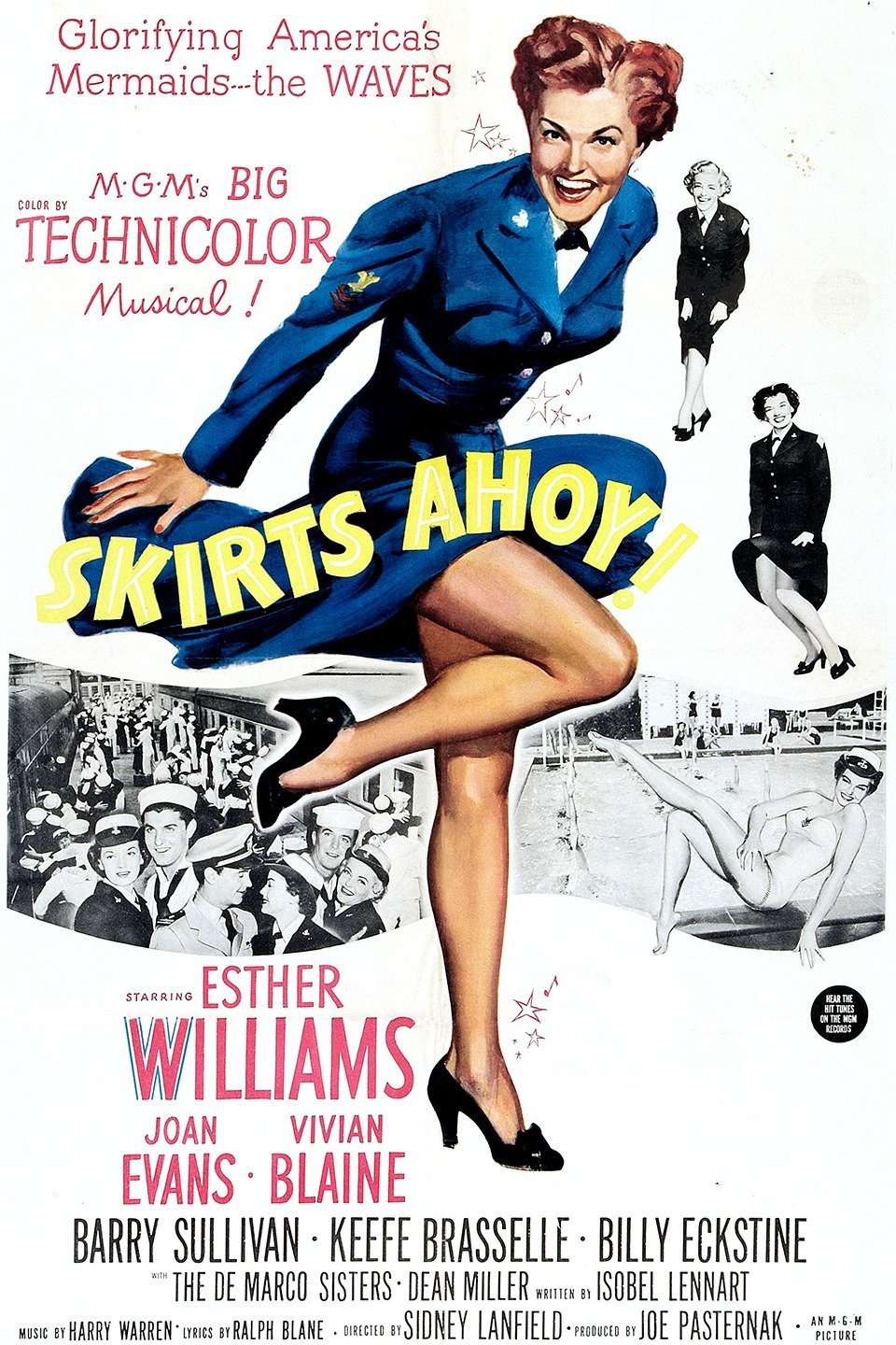 L'affiche du film Skirts Ahoy!