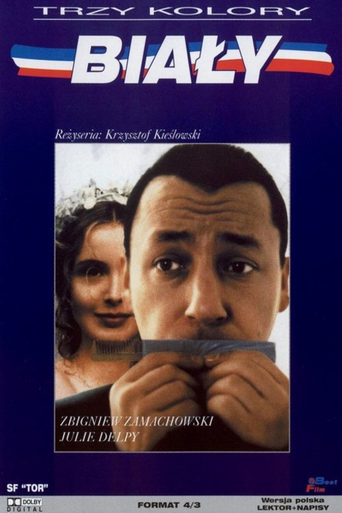 L'affiche originale du film Trois Couleurs: Blanc en polonais