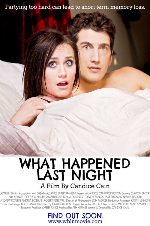 L'affiche du film What Happened Last Night