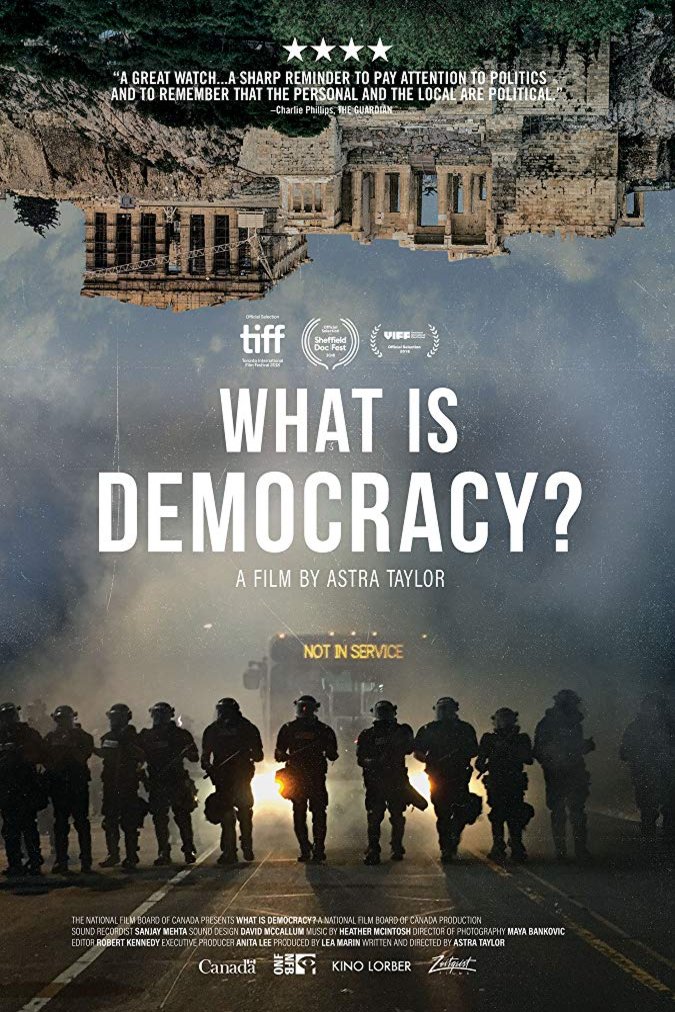 L'affiche du film Qu'est-ce que la démocratie?