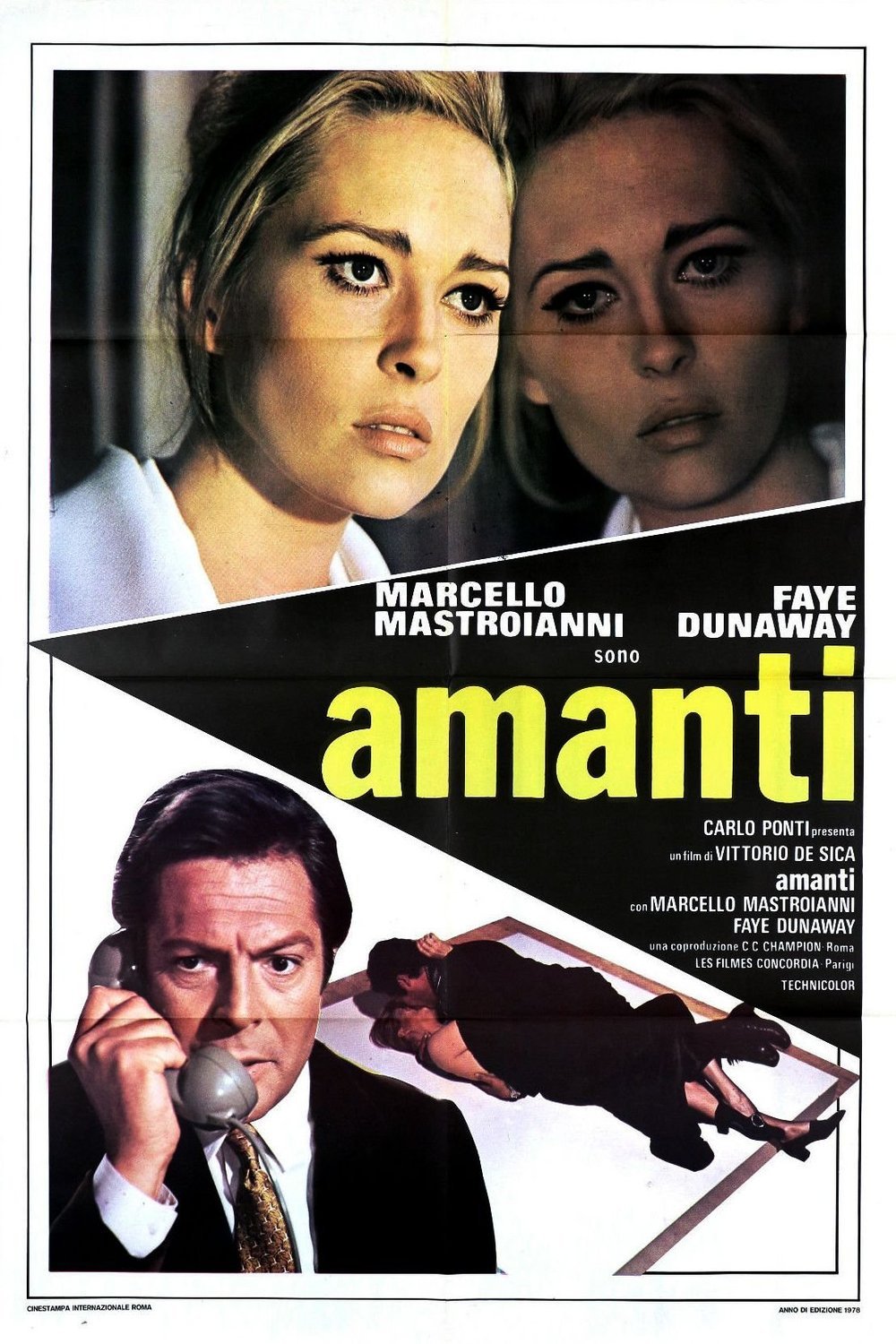L'affiche du film Amanti