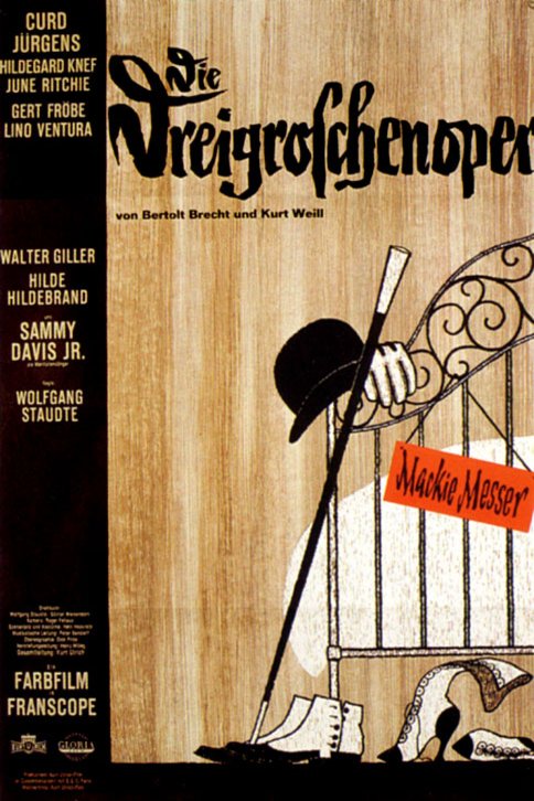 German poster of the movie Die Dreigroschenoper