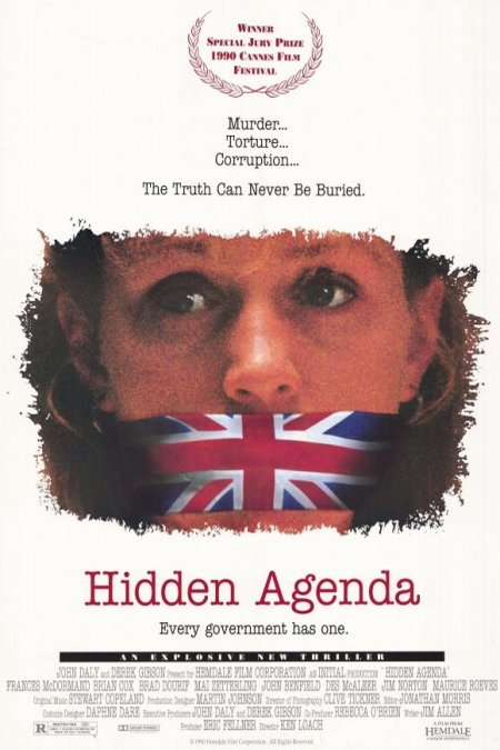 L'affiche du film Hidden Agenda