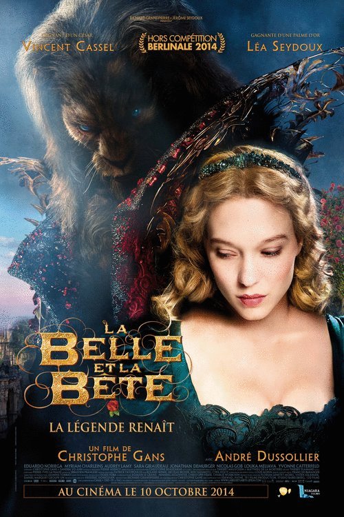 L'affiche du film La Belle et la Bête