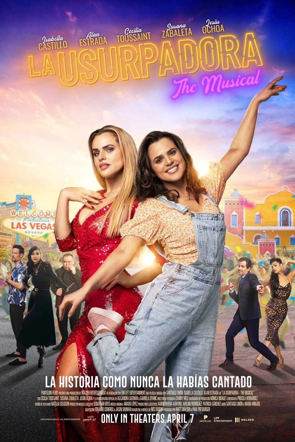 Spanish poster of the movie La Usurpadora, the Musical