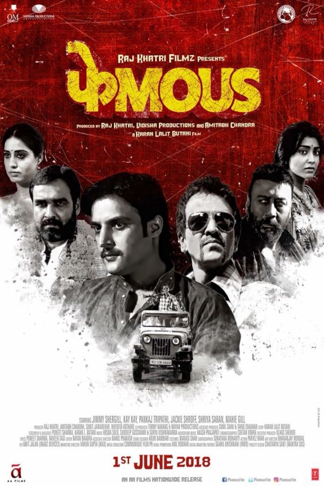 L'affiche originale du film Phamous en Hindi