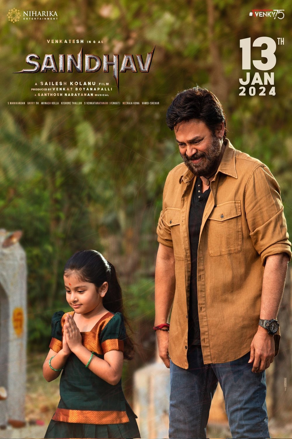 Telugu poster of the movie Saindhav