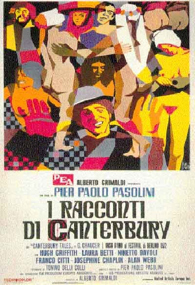 L'affiche originale du film The Canterbury Tales en italien