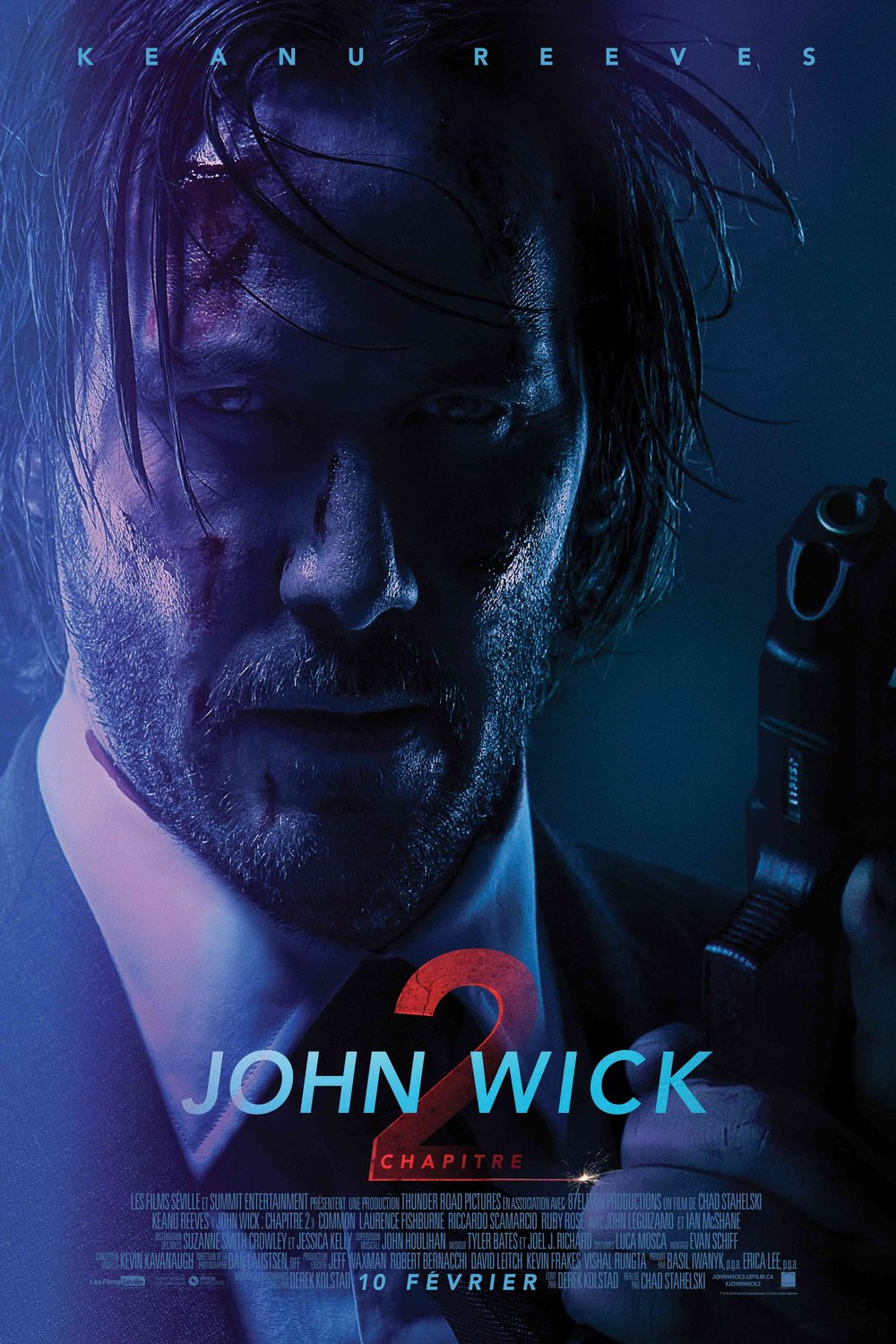 L'affiche du film John Wick: Chapitre 2 v.f.