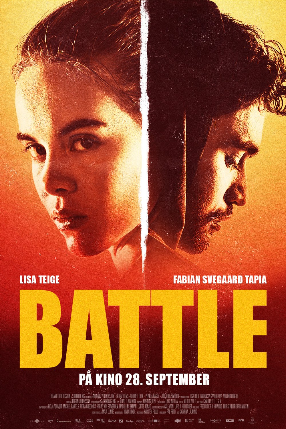 L'affiche originale du film Battle en norvégien