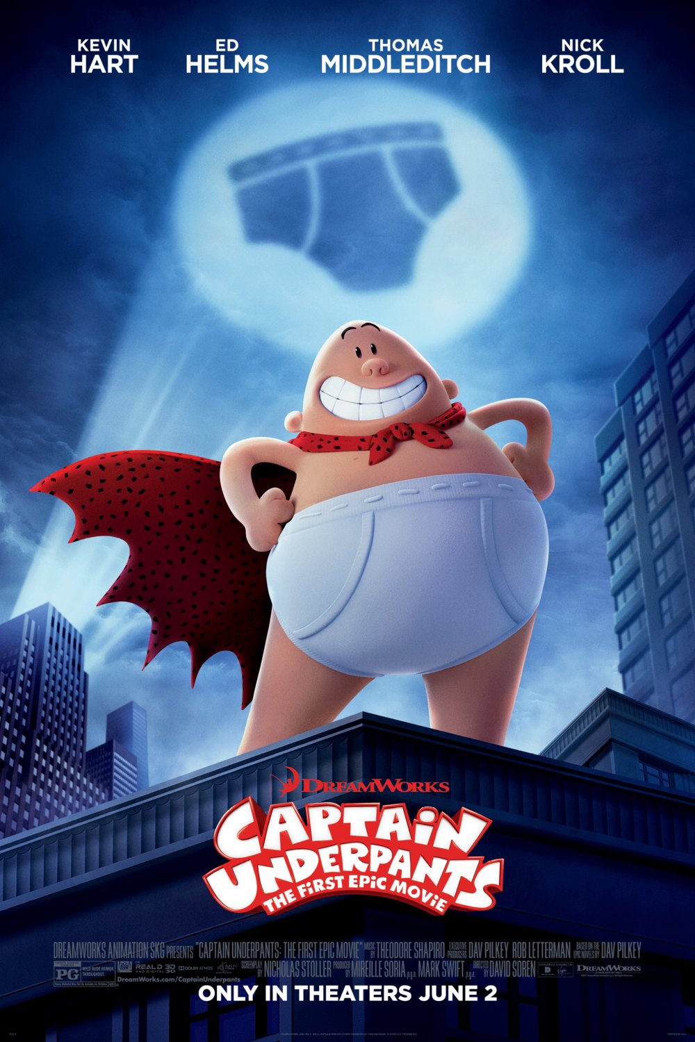 L'affiche du film Captain Underpants: The First Epic Movie