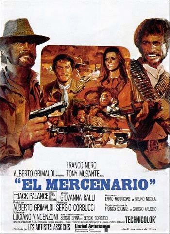 L'affiche originale du film Il Mercenario en italien