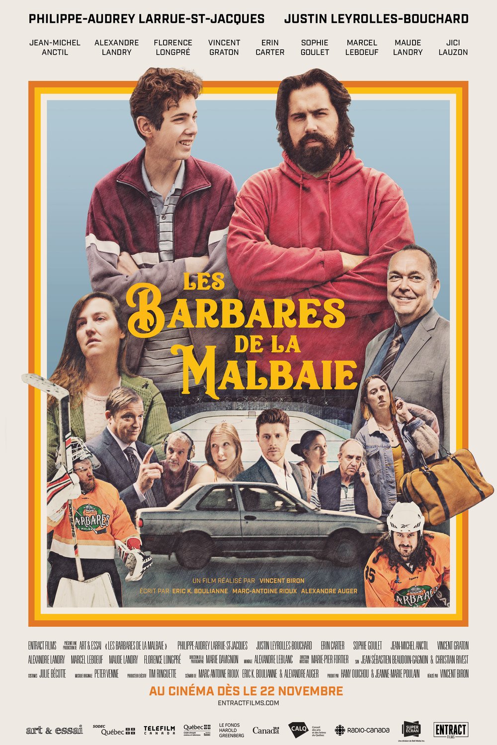 L'affiche du film Les Barbares de La Malbaie