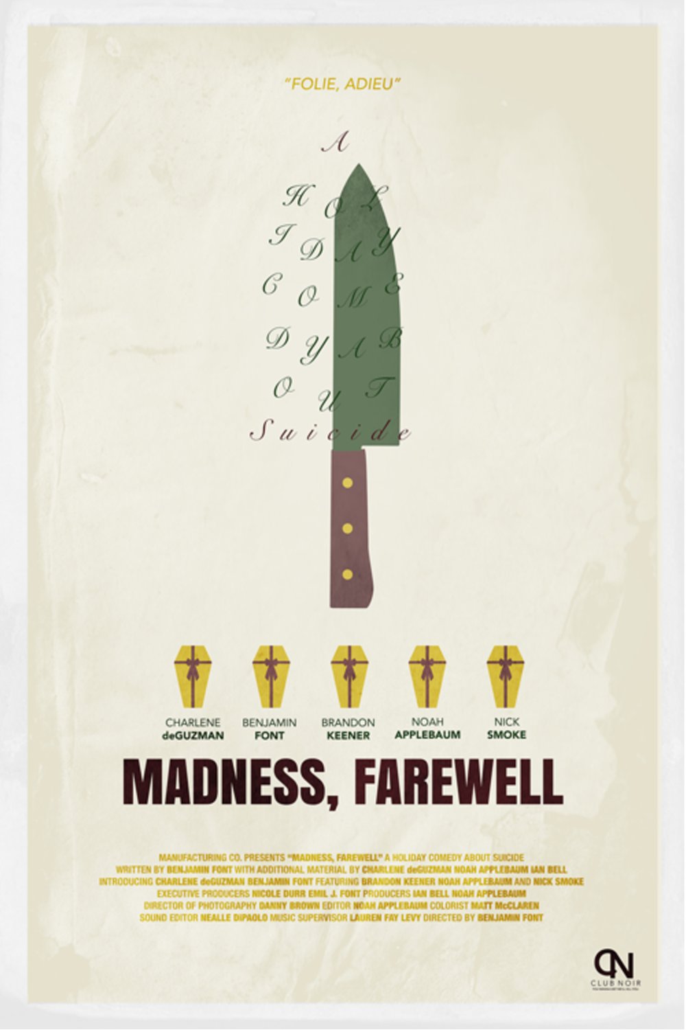L'affiche du film Madness, Farewell