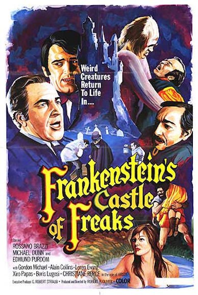 L'affiche du film Frankenstein's Castle of Freaks