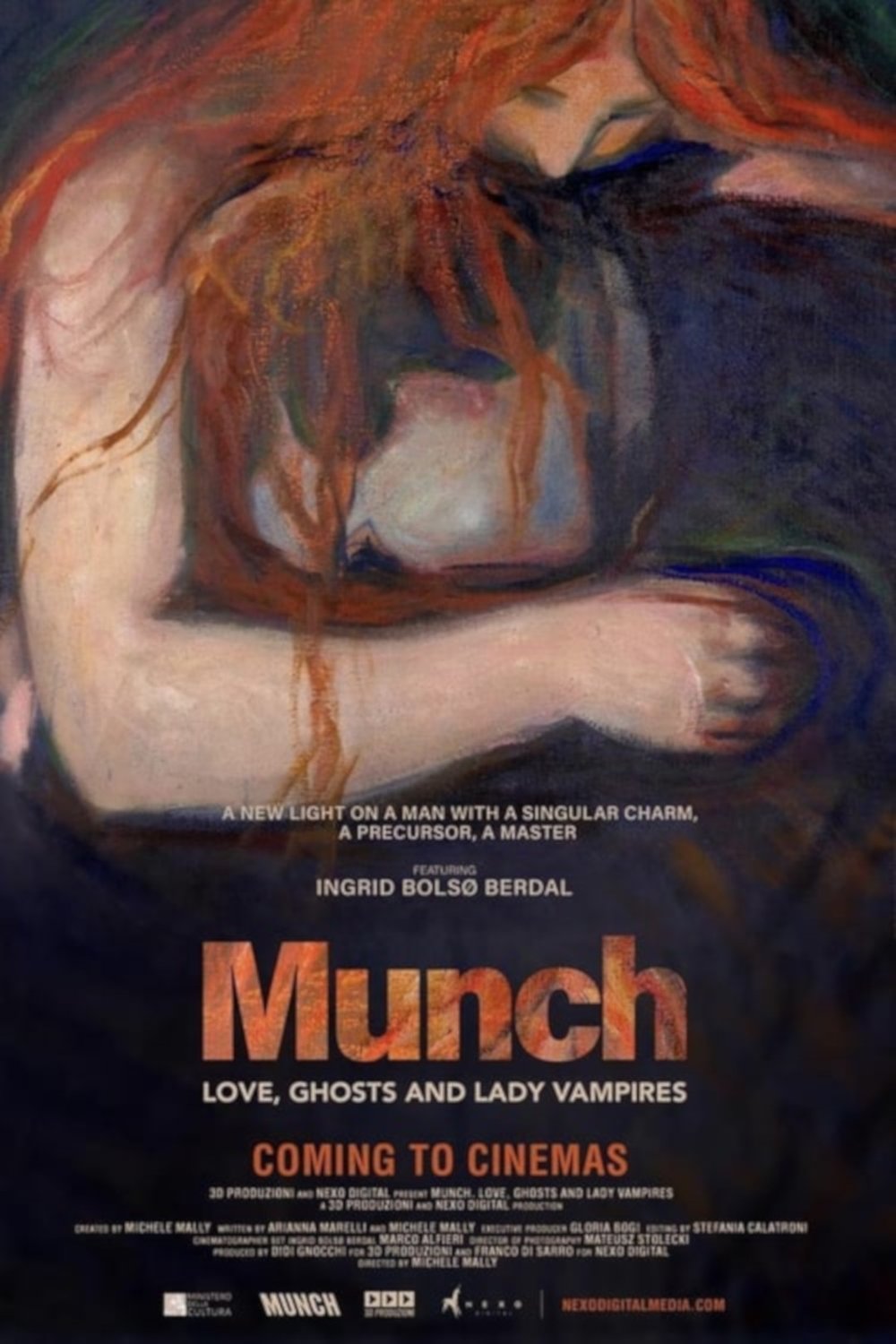 Norwegian poster of the movie Munch: Love, Ghosts and Lady Vampires