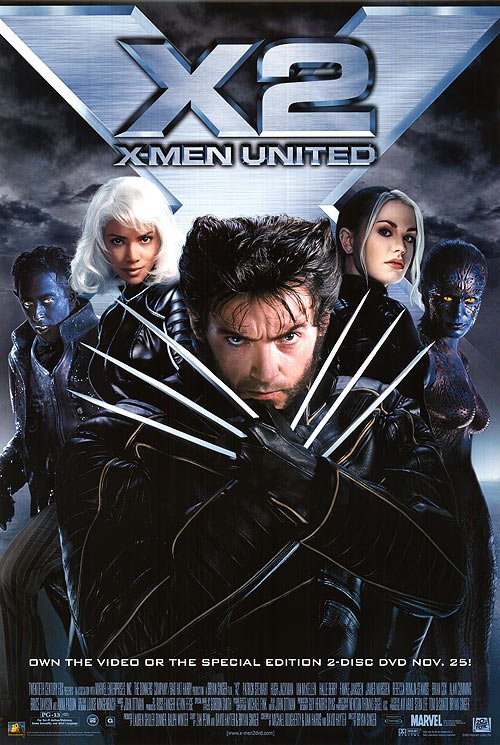 L'affiche du film X2: X-Men unis