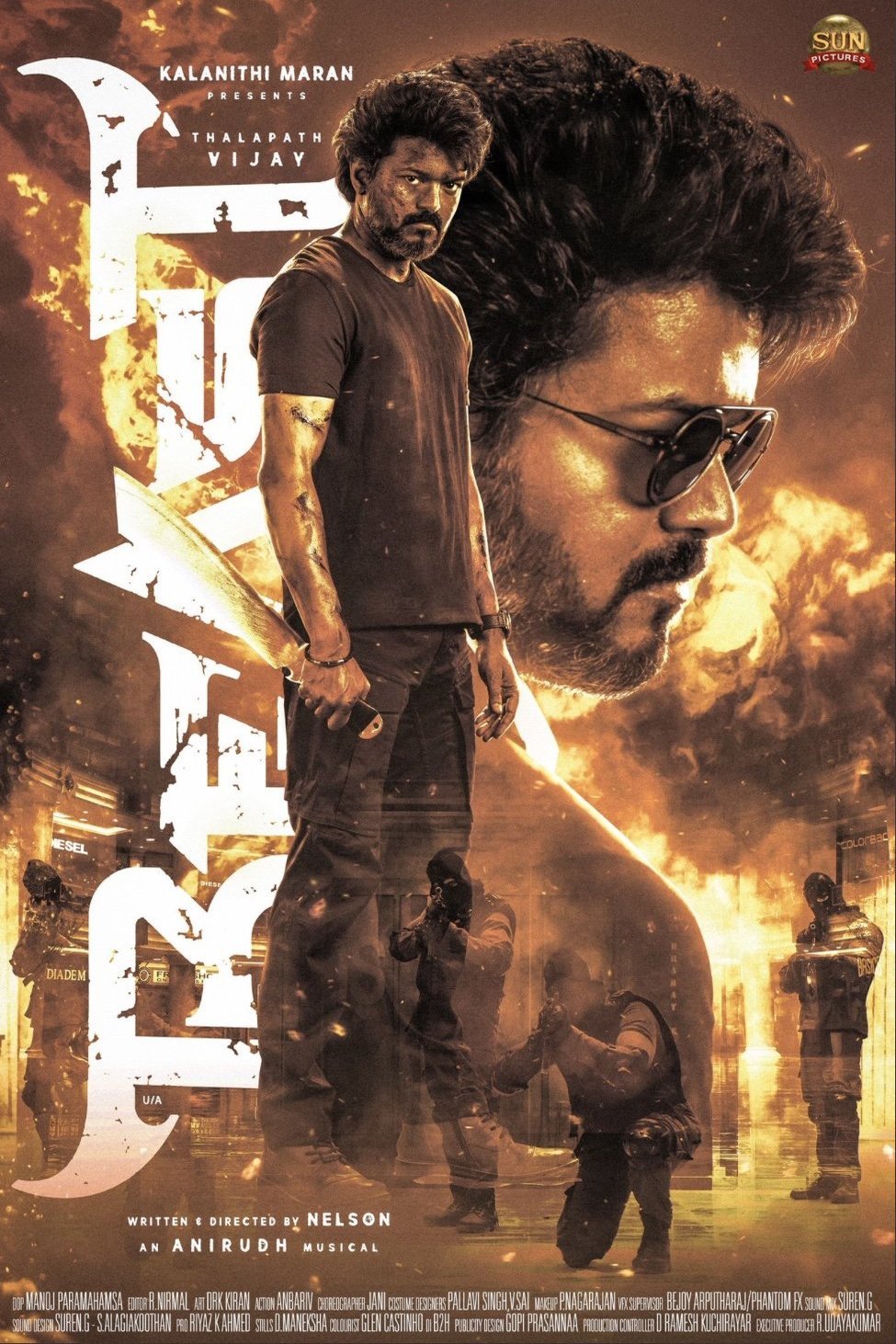 Tamil poster of the movie Beast