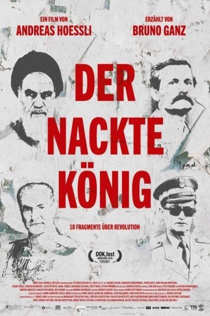 German poster of the movie Der nackte König: 18 Fragmente über Revolution