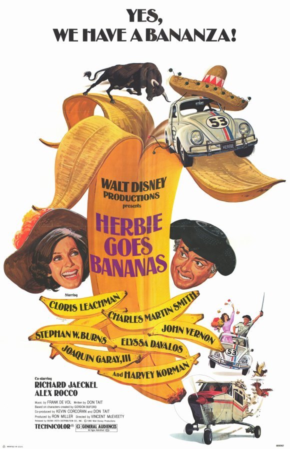 L'affiche du film Herbie Goes Bananas