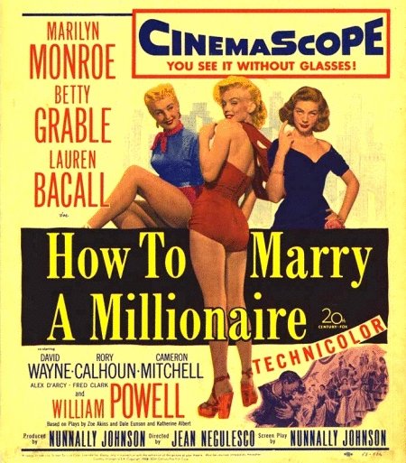 L'affiche du film How to Marry a Millionaire