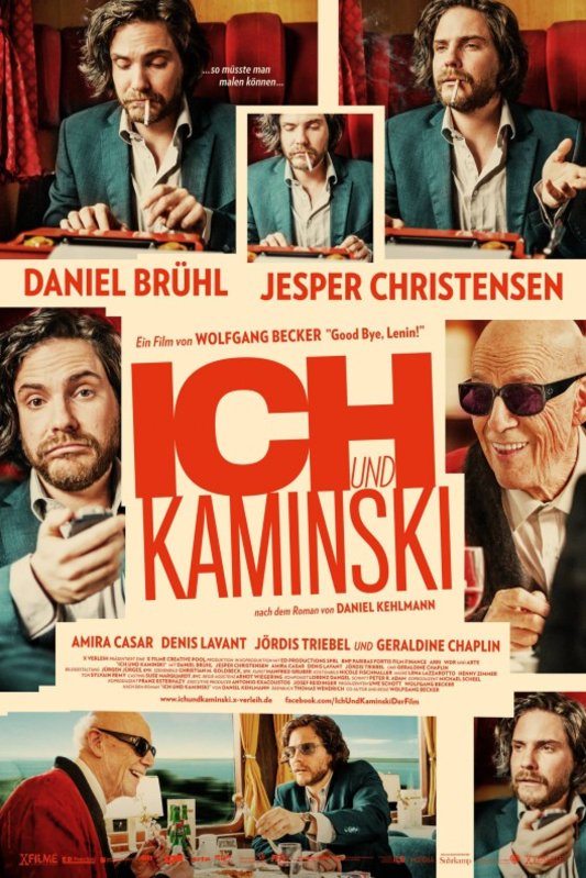 German poster of the movie Ich und Kaminski