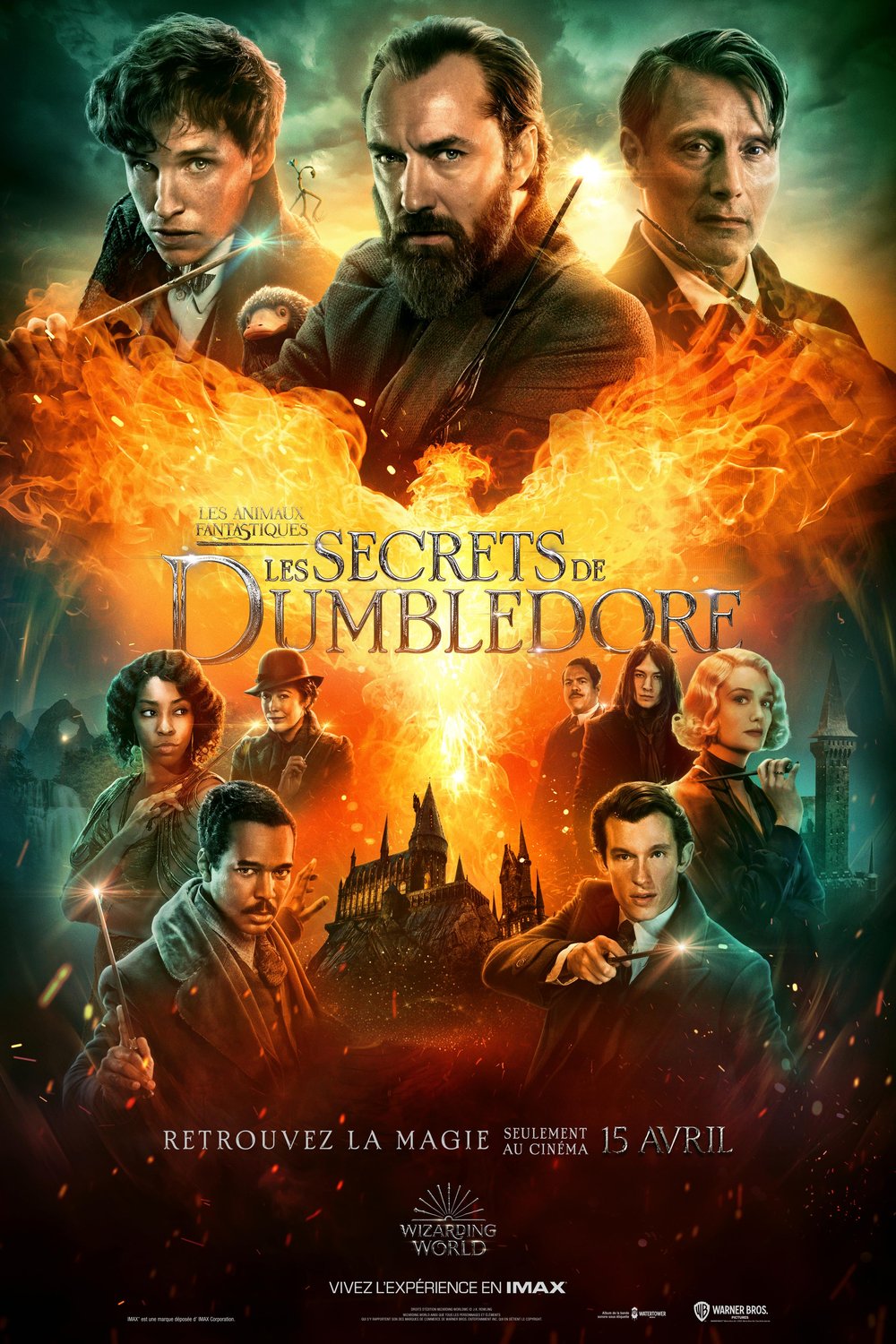 L'affiche du film Les Animaux fantastiques: Les secrets de Dumbledore