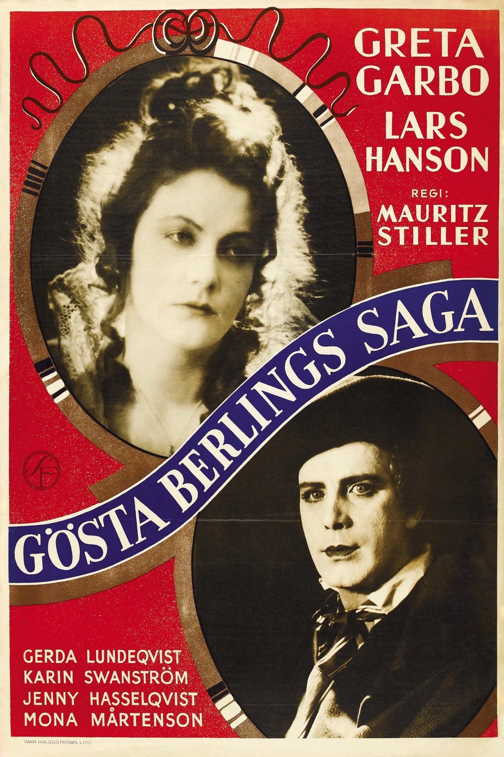 L'affiche originale du film Gösta Berlings saga en suédois
