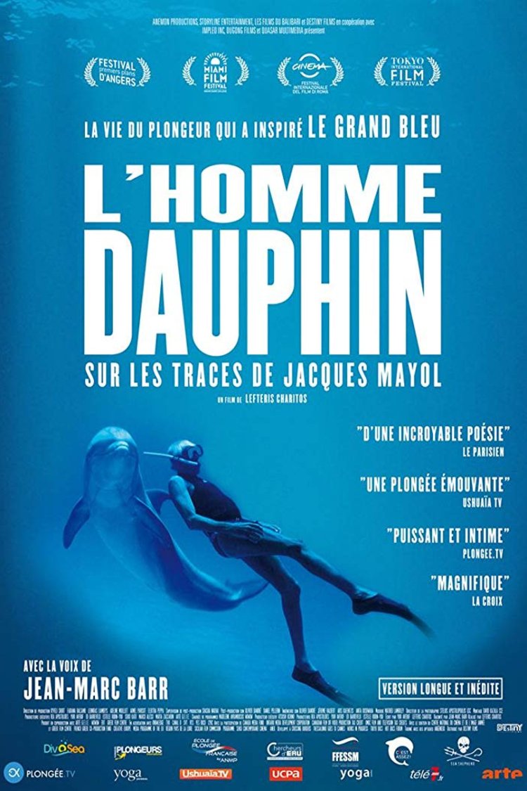 L'affiche du film L'Homme dauphin: Sur les traces de Jacques Mayol