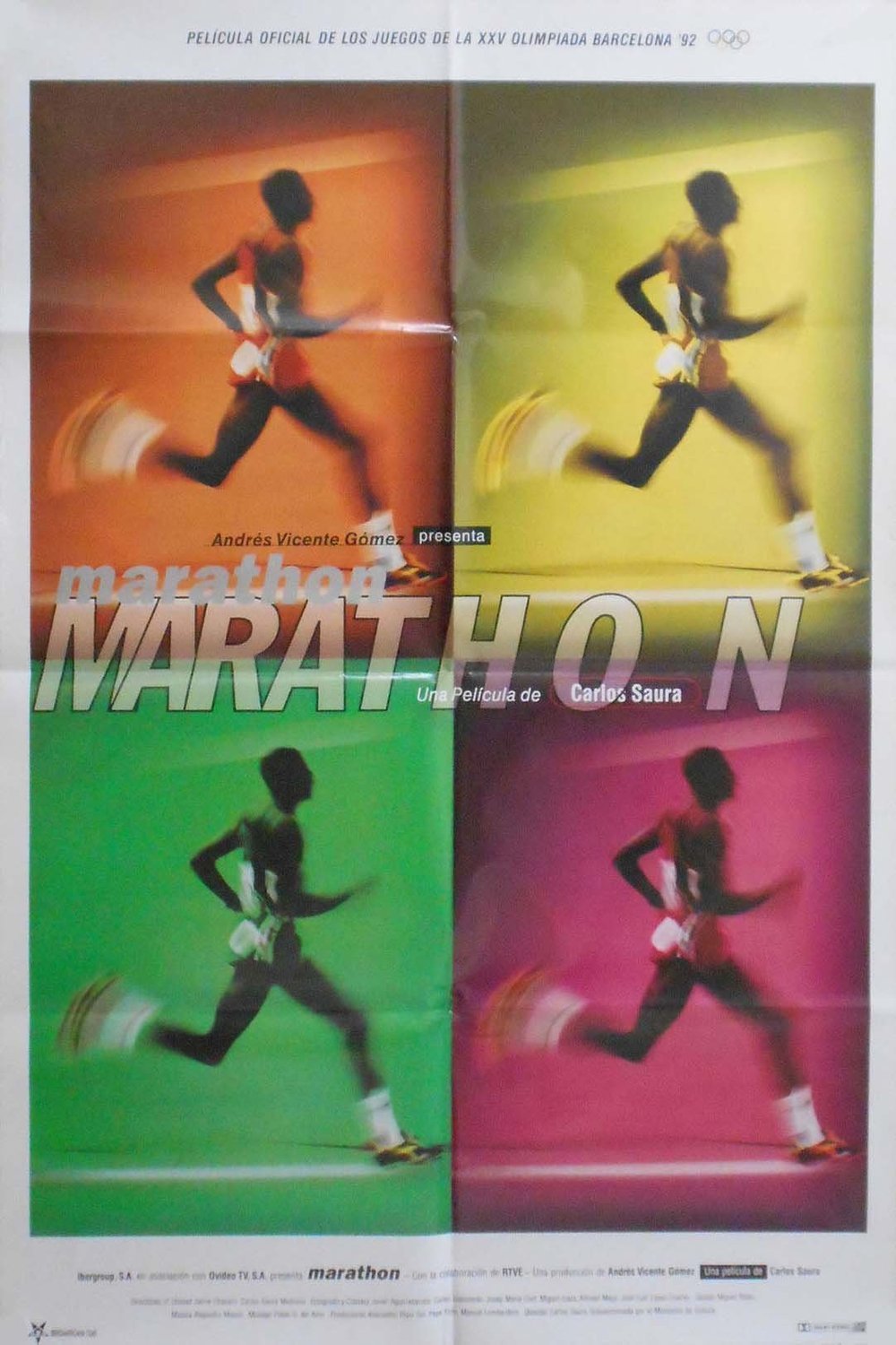 L'affiche originale du film Marathon en espagnol
