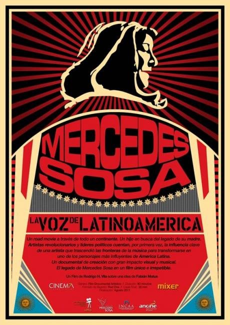 L'affiche originale du film Mercedes Sosa: La voix de l'Amérique latine en espagnol
