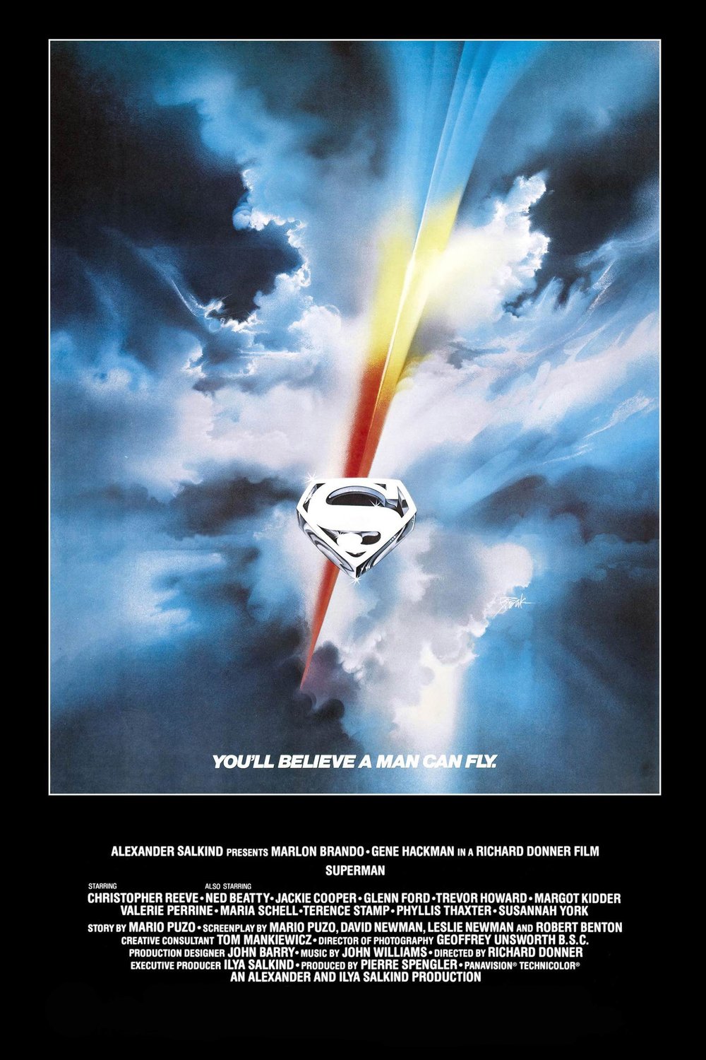 L'affiche du film Superman v.f.