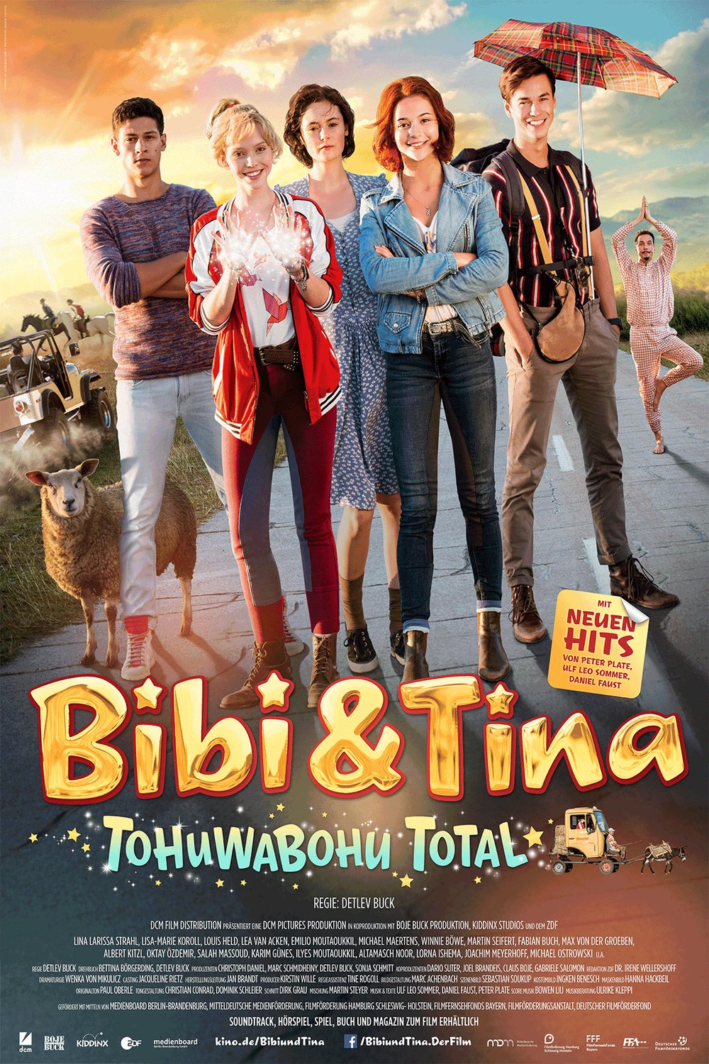 L'affiche originale du film Bibi & Tina: Tohuwabohu total en allemand
