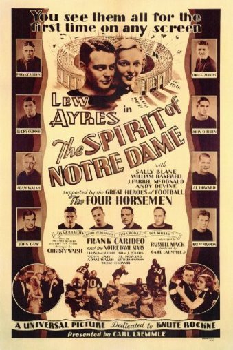 L'affiche du film The Spirit of Notre Dame