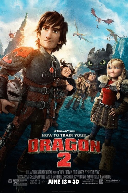 L'affiche du film How to Train Your Dragon 2