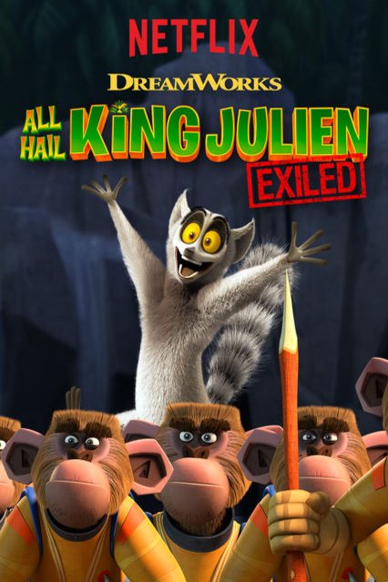 L'affiche du film All Hail King Julien: Exiled