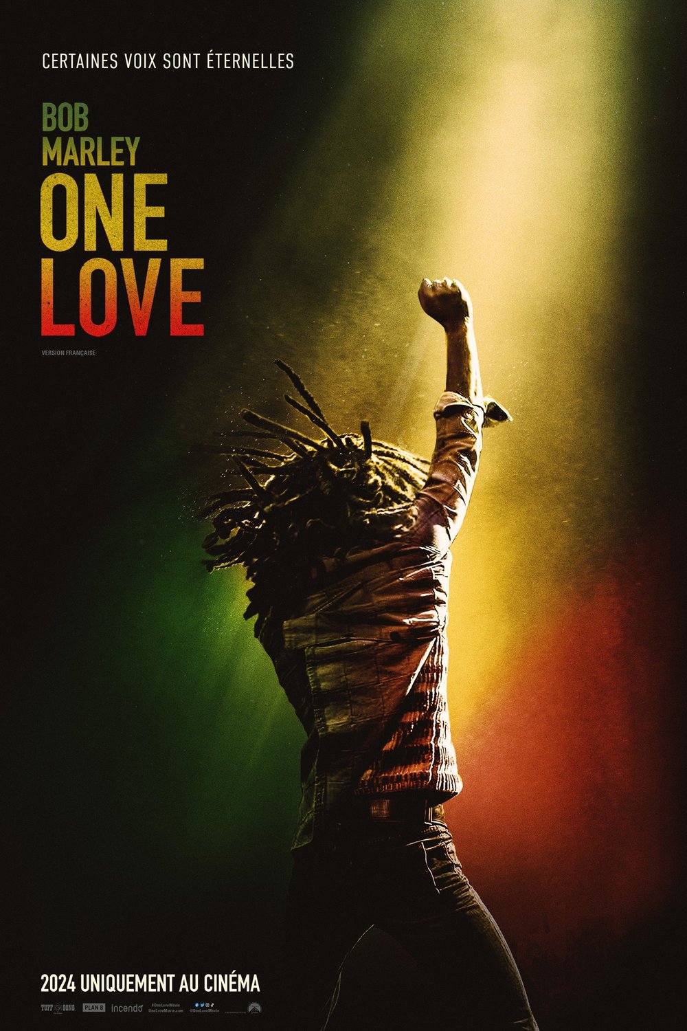 L'affiche du film Bob Marley: One Love v.f.