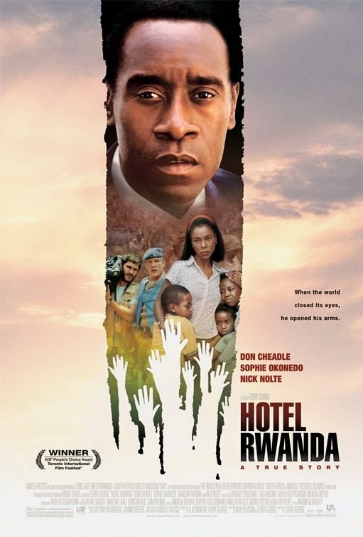 L'affiche du film Hôtel Rwanda v.f.