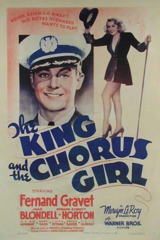 L'affiche du film The King and the Chorus Girl